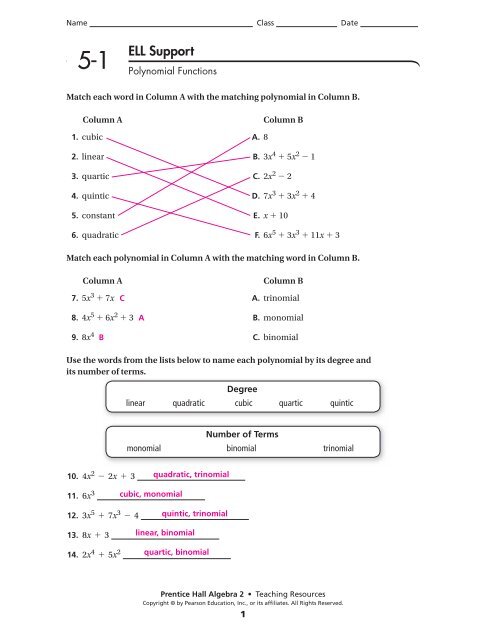 Wkst Answers Ch 5