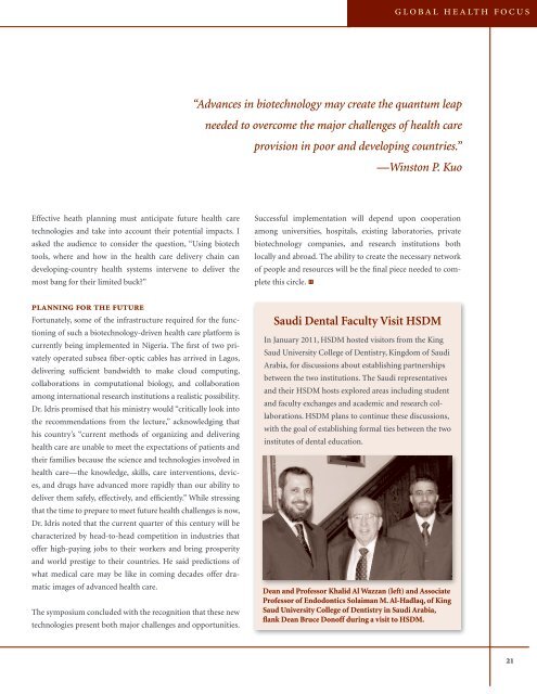 Research Issue - Harvard School of Dental Medicine