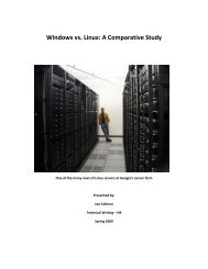 Windows vs. Linux: A Comparative Study