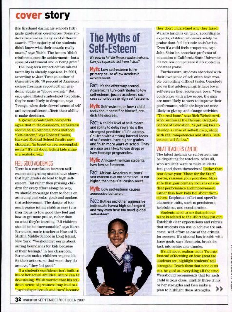 Self-Esteem and Student Achievement