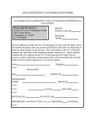 printable ACH authorization form (PDF) - Family Service