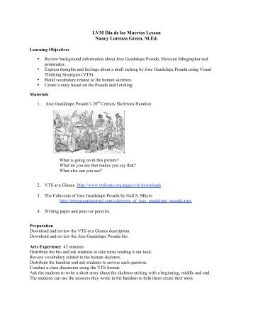 LVM DÃ­a de los Muertos Lesson Nancy Lorenza Green, M.Ed.
