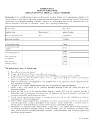 PETITION FORM STUDENT AGREEMENT ... - Marriott School