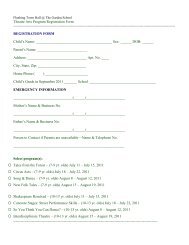 Theatre Arts Program Registration Form REGISTRATION FORM ...