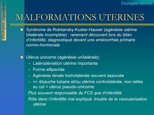 ECHOGRAPHIE ET INFERTILITE FEMININE ECHOGRAPHIE ET ...