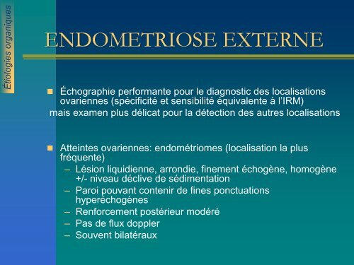 ECHOGRAPHIE ET INFERTILITE FEMININE ECHOGRAPHIE ET ...