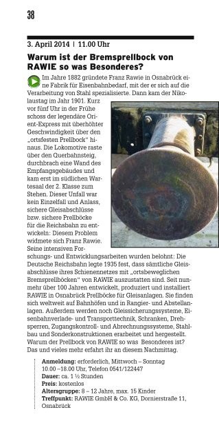 veranstaltungsprogramm - Museum Industriekultur Osnabrück