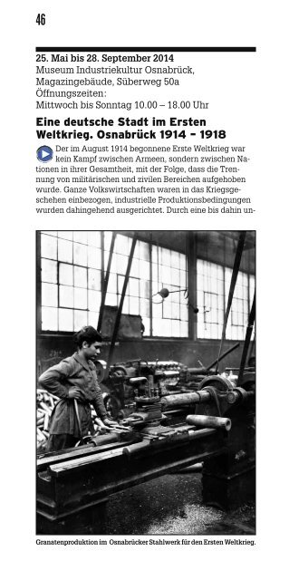 veranstaltungsprogramm - Museum Industriekultur Osnabrück