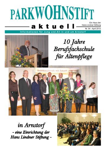 10 Jahre Berufsfachschule fÃ¼r Altenpflege in Arnstorf - Parkwohnstift ...