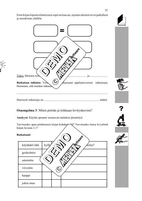 TyypillisiÃ¤ metallialan ongelmia / Typical Problems for Metal Workers