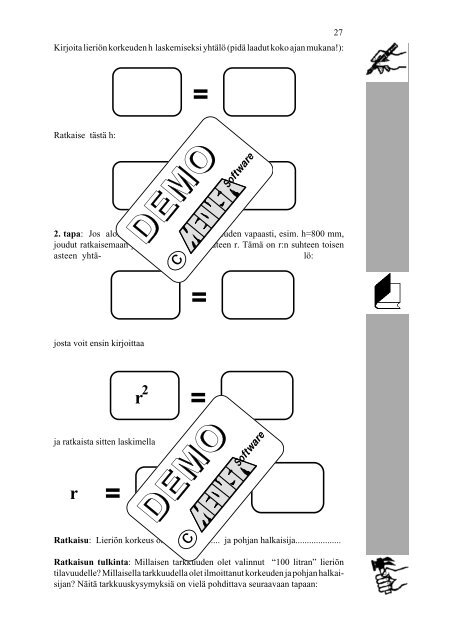 TyypillisiÃ¤ metallialan ongelmia / Typical Problems for Metal Workers