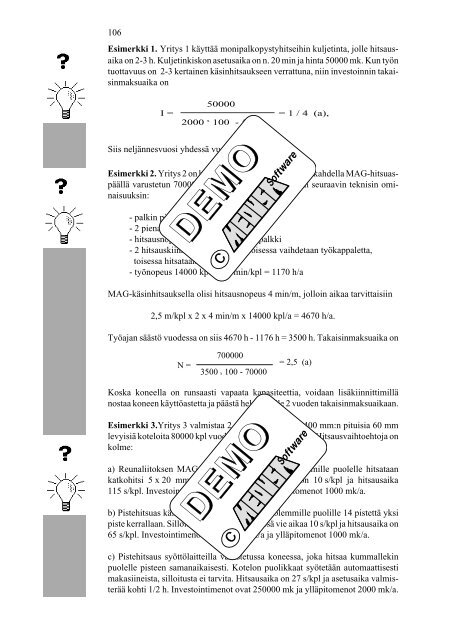 TyypillisiÃ¤ metallialan ongelmia / Typical Problems for Metal Workers