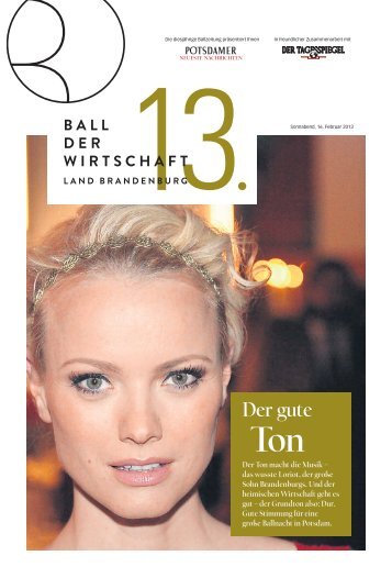 Ballzeitung - Wirtschaftsforum Brandenburg eV