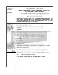 Passport size photograph Attach here THE LAW SOCIETY OF ...