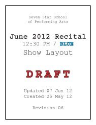 Recital Songs Layout - 1230 BLUE.indd - Seven Star School of ...