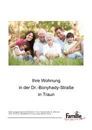 Prospekt Mietwohnungen Traun, Dr. Bonyhady-Str ... - Familie in Linz