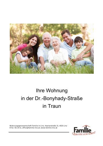 Prospekt Mietwohnungen Traun, Dr. Bonyhady-Str ... - Familie in Linz