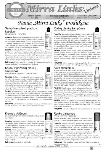 Nauja „Mirra Liuks“ produkcija - I-Manager