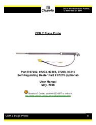 CEM 2 Stage Probe - CleanAir - Express Equipment Sales