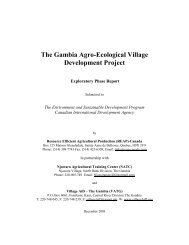 The Gambia Agro-Ecological Village Development Project