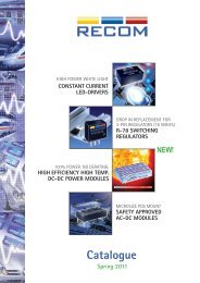 safety approved ac-dc modules - Recom International Power Gmbh