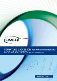 nuovo catalogo serrature e accessori per profili in ferro - OMEC