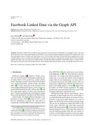 Facebook Linked Data via the Graph API - Semantic Web Journal
