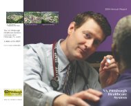 Annual Report 2004.indd - VA Pittsburgh Healthcare System