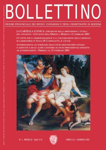 Gennaio 2005 (pdf - 372 KB) - Ordine Provinciale dei Medici ...