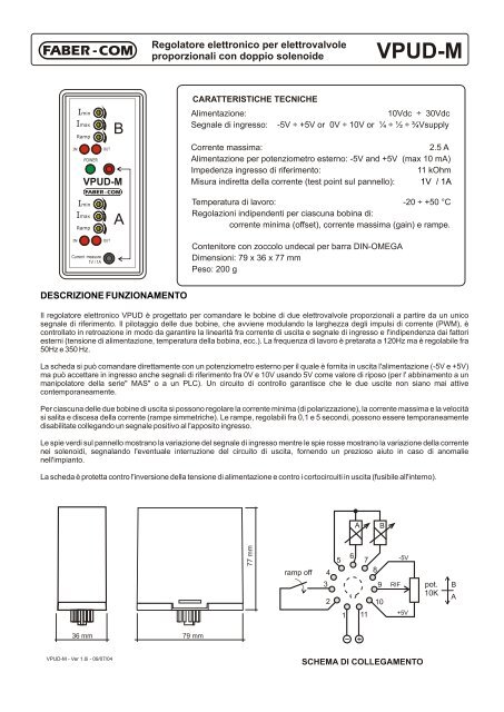 Scheda tecnica VPUD-M (Italiano)