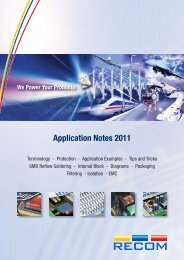 Application Notes 2011 - Recom International Power Gmbh