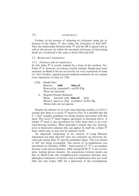 LONG DISTANCE AGREEMENT IN HINDI-URDUw This paper ...