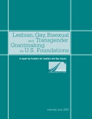 LGBTQ Grantmaking by U.S. Foundations (Calendar Year 2003)