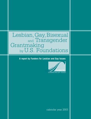 LGBTQ Grantmaking by U.S. Foundations (Calendar Year 2003)