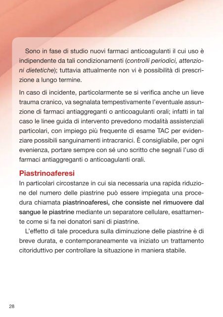 Gli ematologi ai pazienti con trombocitemia - Società Italiana di ...