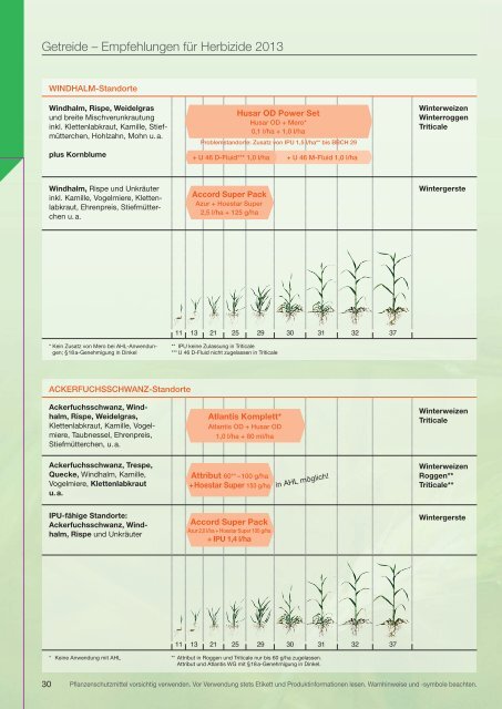 Agrar Berater 2013 - Bayer CropScience Deutschland GmbH