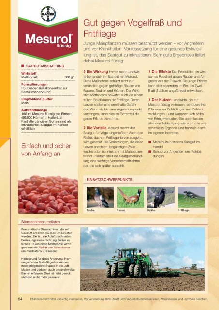 Agrar Berater 2013 - Bayer CropScience Deutschland GmbH