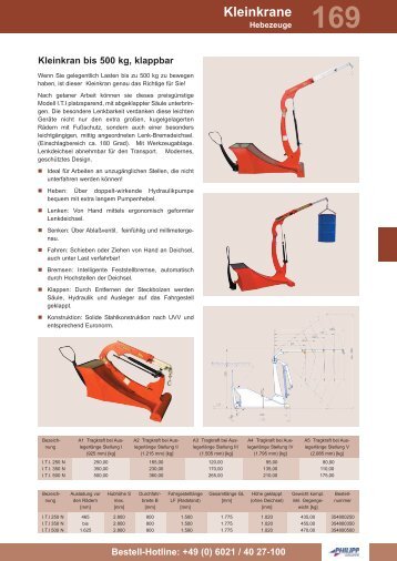 Kleinkrane - PHILIPP Gruppe