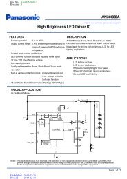 AN30888A High Brightness LED Driver IC - Panasonic