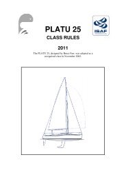 platu 25 class rules 2011