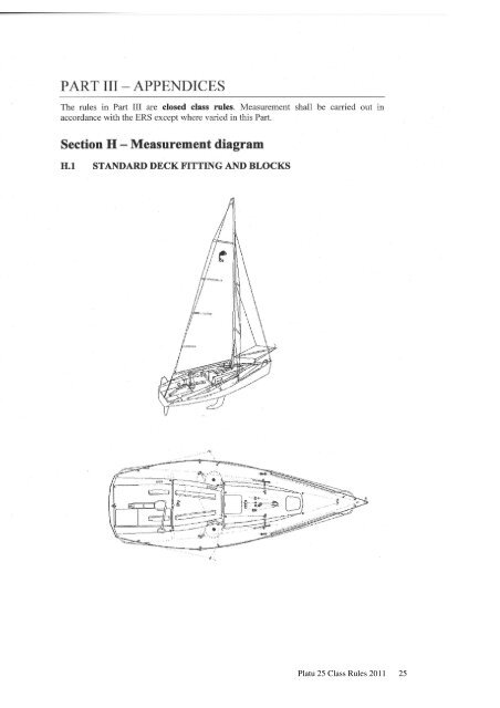 platu 25 class rules 2011