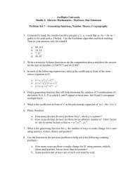 Problem Set 7 - ArsDigita University