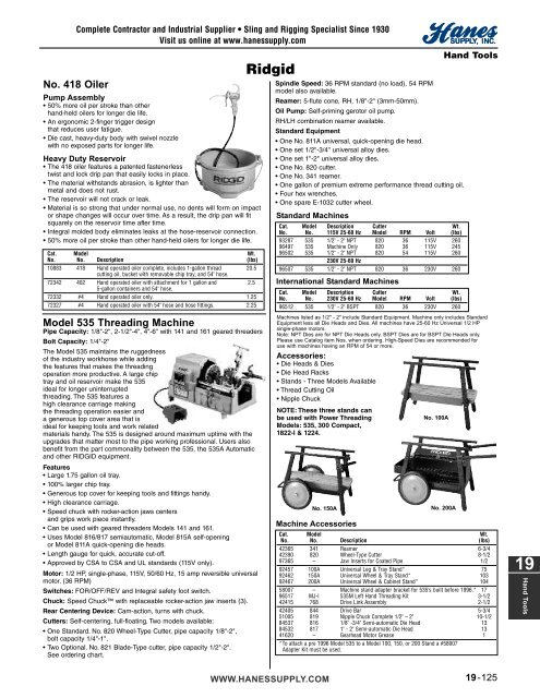 19-Hand Tools (125-174).50_200310.qxd - Hanes Supply, Inc