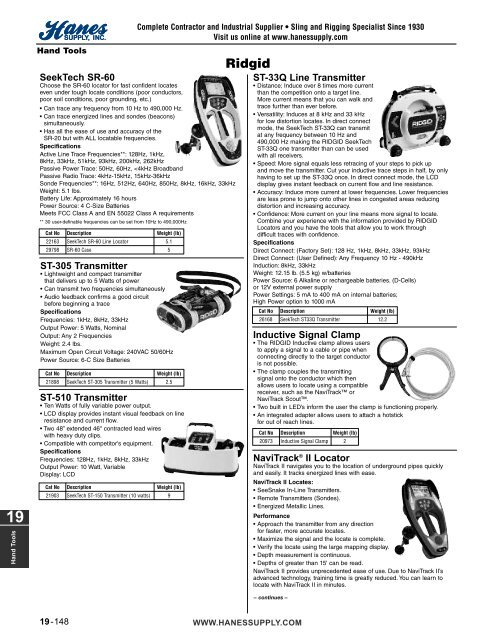 19-Hand Tools (125-174).50_200310.qxd - Hanes Supply, Inc