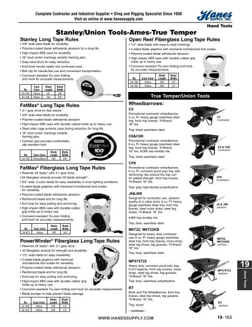 19-Hand Tools (125-174).50_200310.qxd - Hanes Supply, Inc