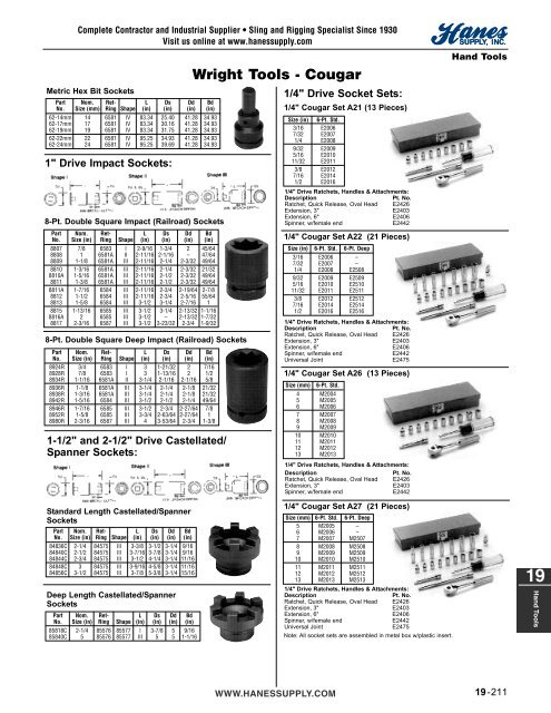 19-Hand Tools (125-174).50_200310.qxd - Hanes Supply, Inc