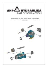 spare parts of axial piston pumps series 20 - AHP Hydraulika