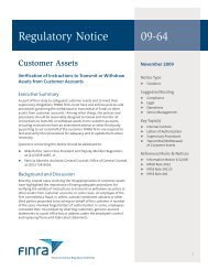 Regulatory Notice 09-64 - finra