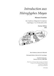 Introduction aux HiÃƒÂ©roglyphes Mayas - Wayeb
