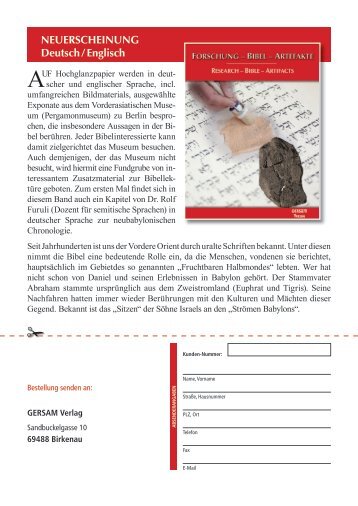 Forschung-Bibel-Artefakte - gersonvogler.de